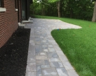Interlocking brick walkways