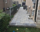 Interlocking brick walkways