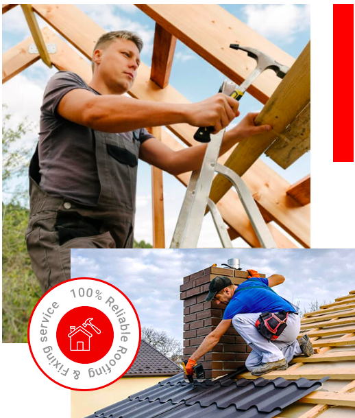 Worker roofing