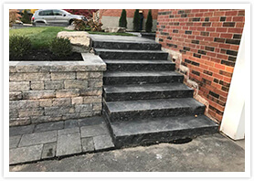 retaining wall stairs maple 1